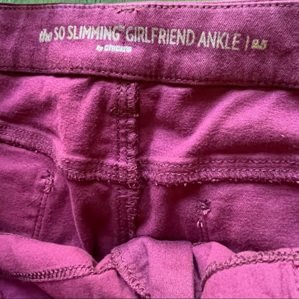 CHICO’S 2.5 = 14 Slimming Super Soft Ankle Jeans Boysenberry
STYLE:5703… - Picture 3 of 8